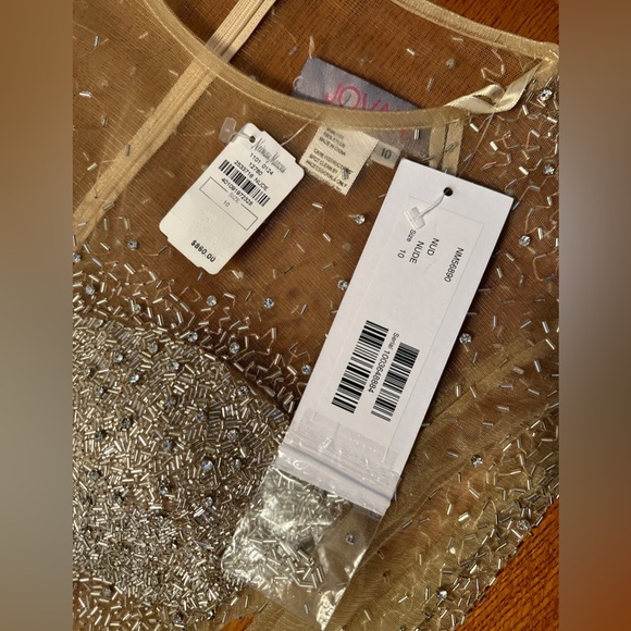 NWT-Jovani Nude dress-Sz 10 style #NM56890 - Picture 13 of 14